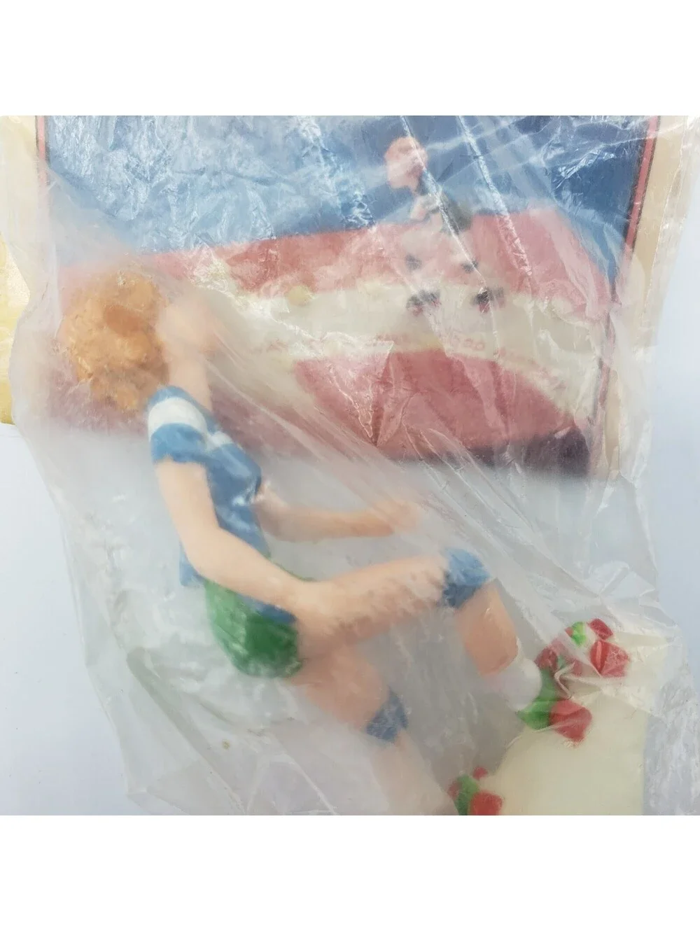 Vintage 1980 Wilton Cake Topper Roller Skater Figurine Hong Kong NOS